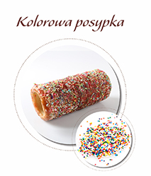 kołacze z kolorową posypką