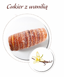 kołacze z cukrem i wanilią
